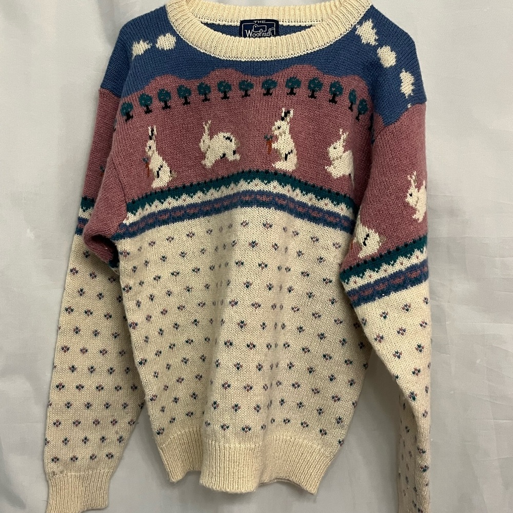 Vintage Woolrich Woman Bunny Sweater Medium